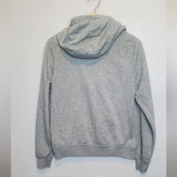 Nike Womens Gray & White Funnel Neck Hoodie Hooded Sweatshirt Size XS - Picture 7 of 8